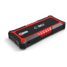 17000mah Multi Functional Car Jump Starer Start Current with 1200A Peak Current and 500A Intelligent Jumper Cable CARKU 5V2.1A